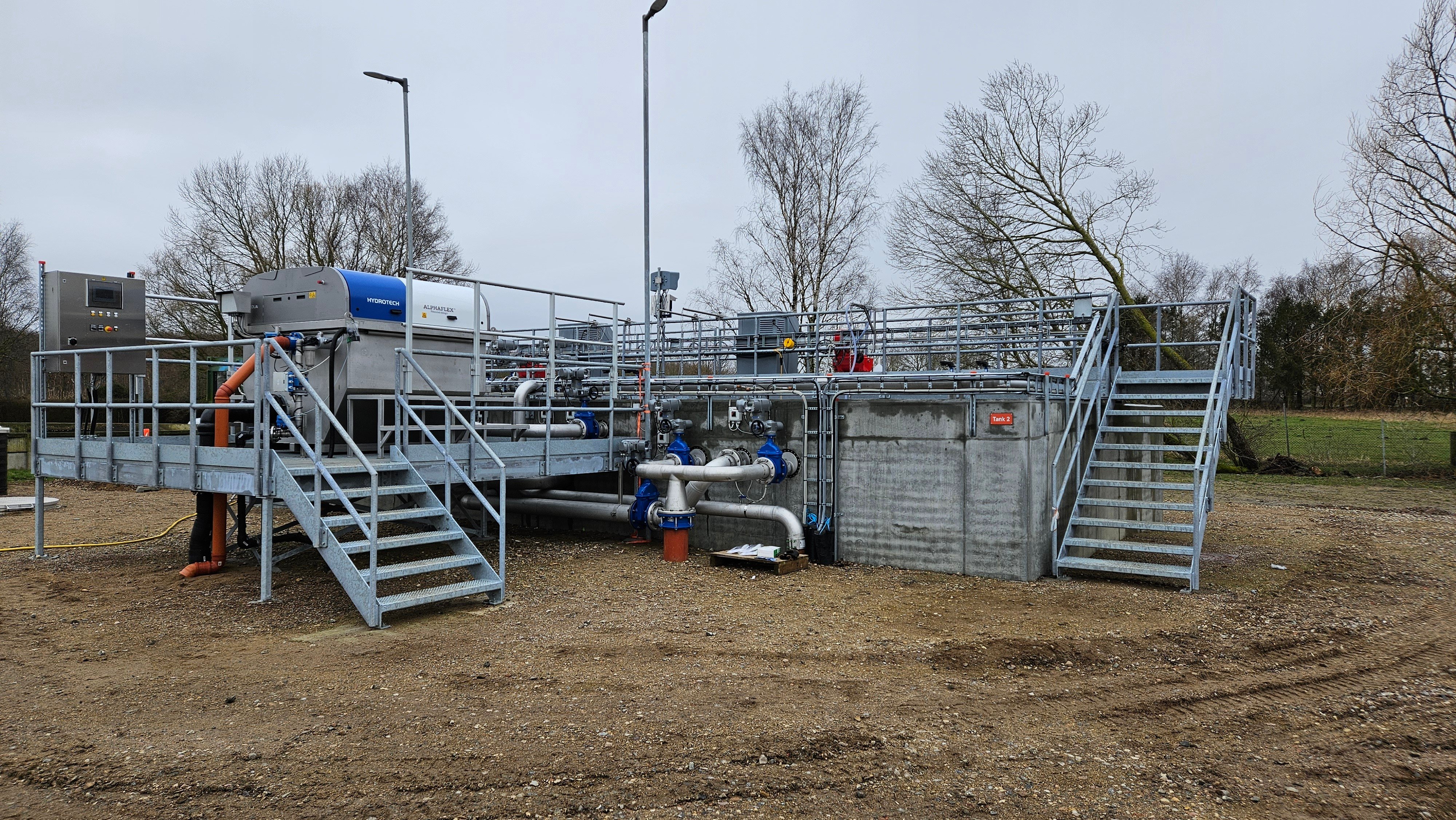 Installation einer Cella MBBR-Abwasserbehandlungsanlage